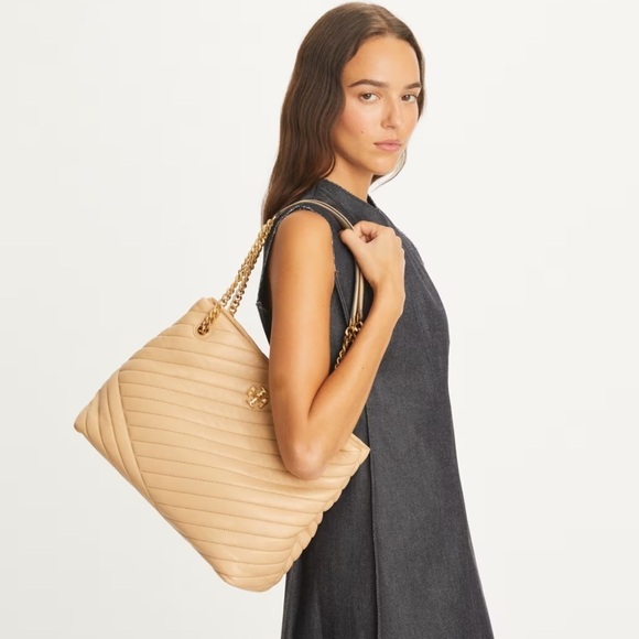 New Tory Burch KIRA CHEVRON TOTE bag - Picture 2 of 5